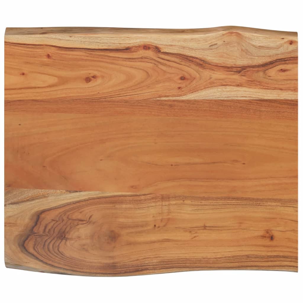 Tischplatte 40x40x2,5 cm Rechteckig Massivholz Akazie Baumkante