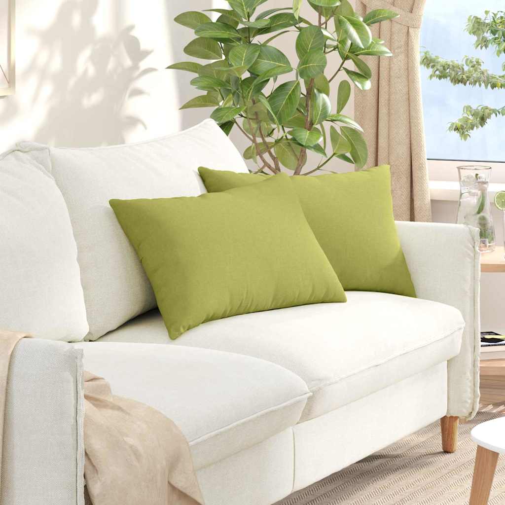 Sofakissen 2 pcs Hellgrau 50 x 30 cm Stoff