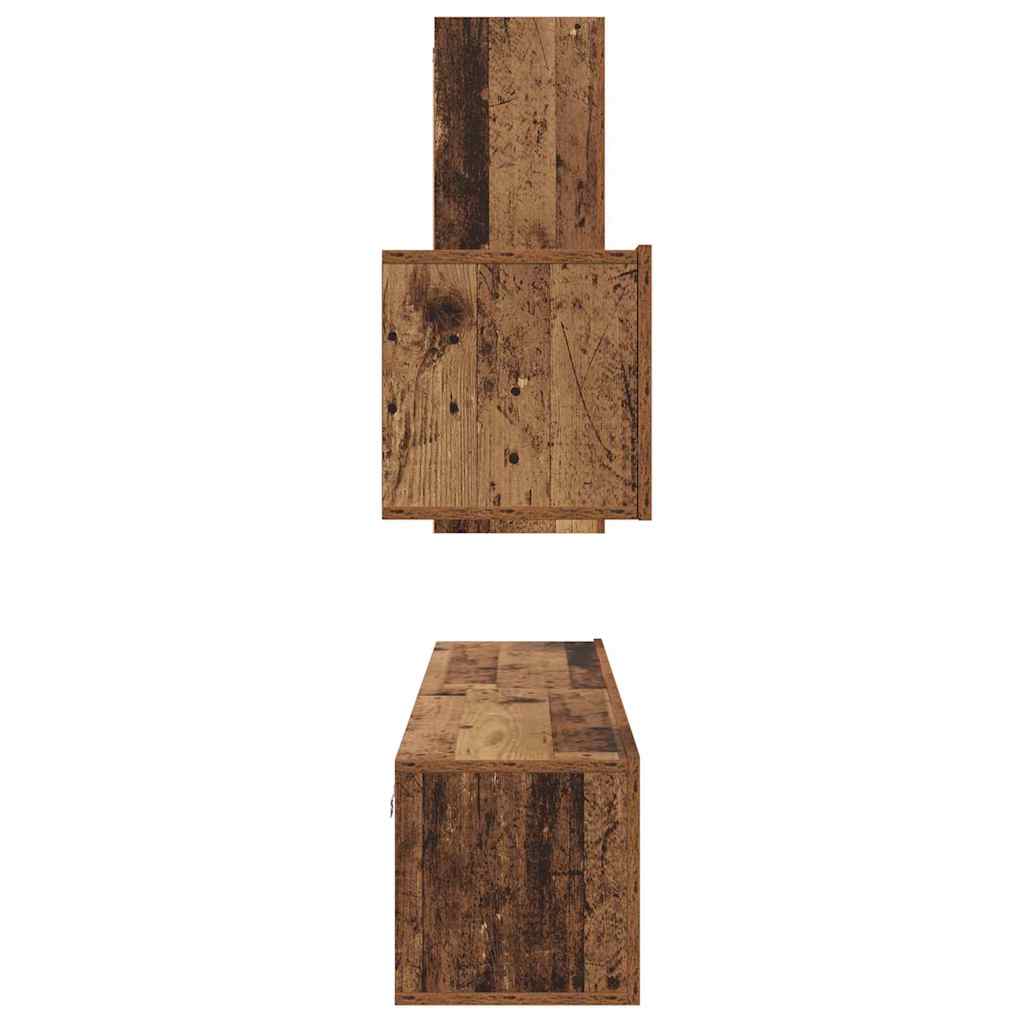 4-tlg. TV-Schrank-Set Weiß Holzwerkstoff