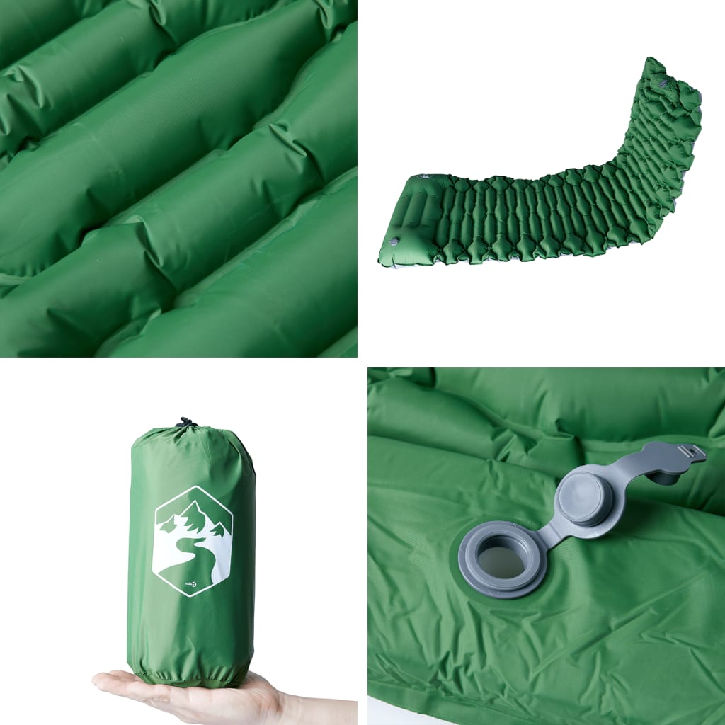 Selbstaufblasende Isomatte mit Kissen Blau