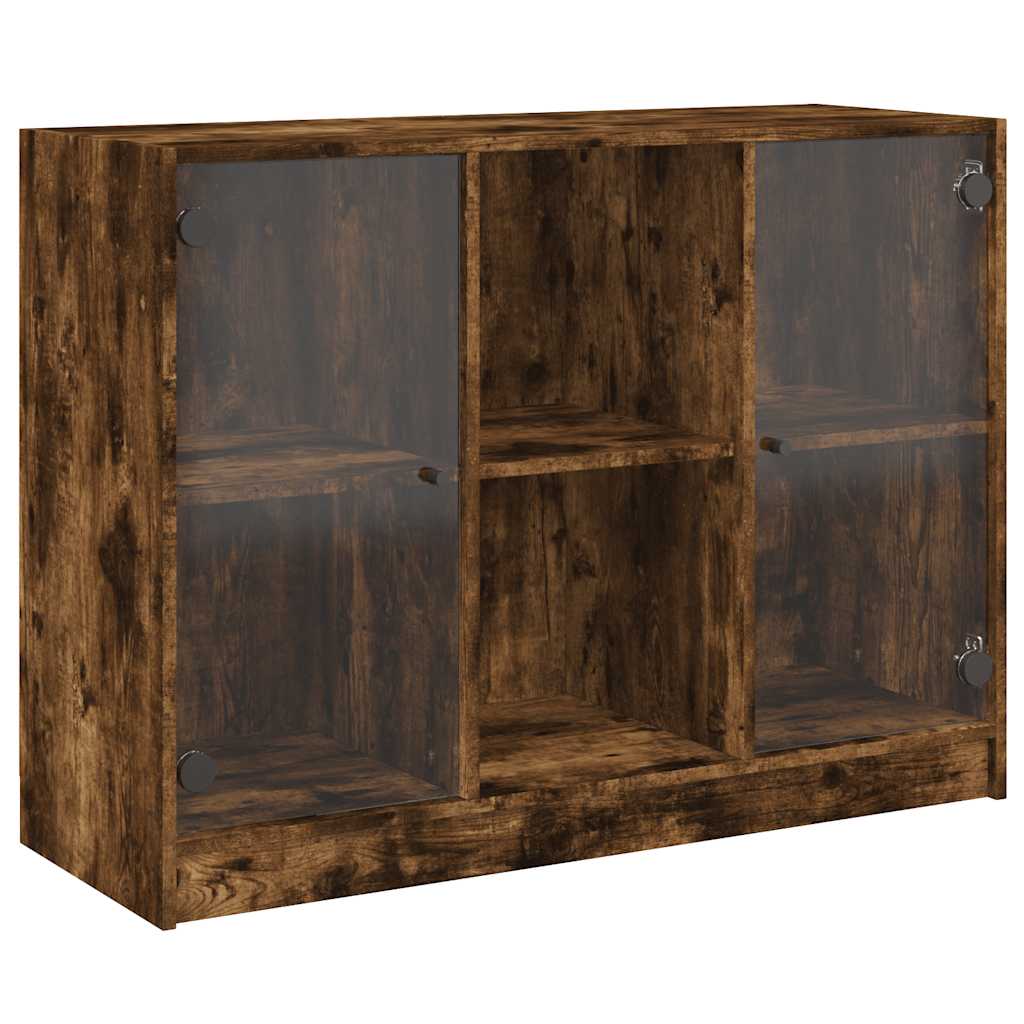 Bücherschrank mit Türen Weiß 204x37x75 cm Holzwerkstoff