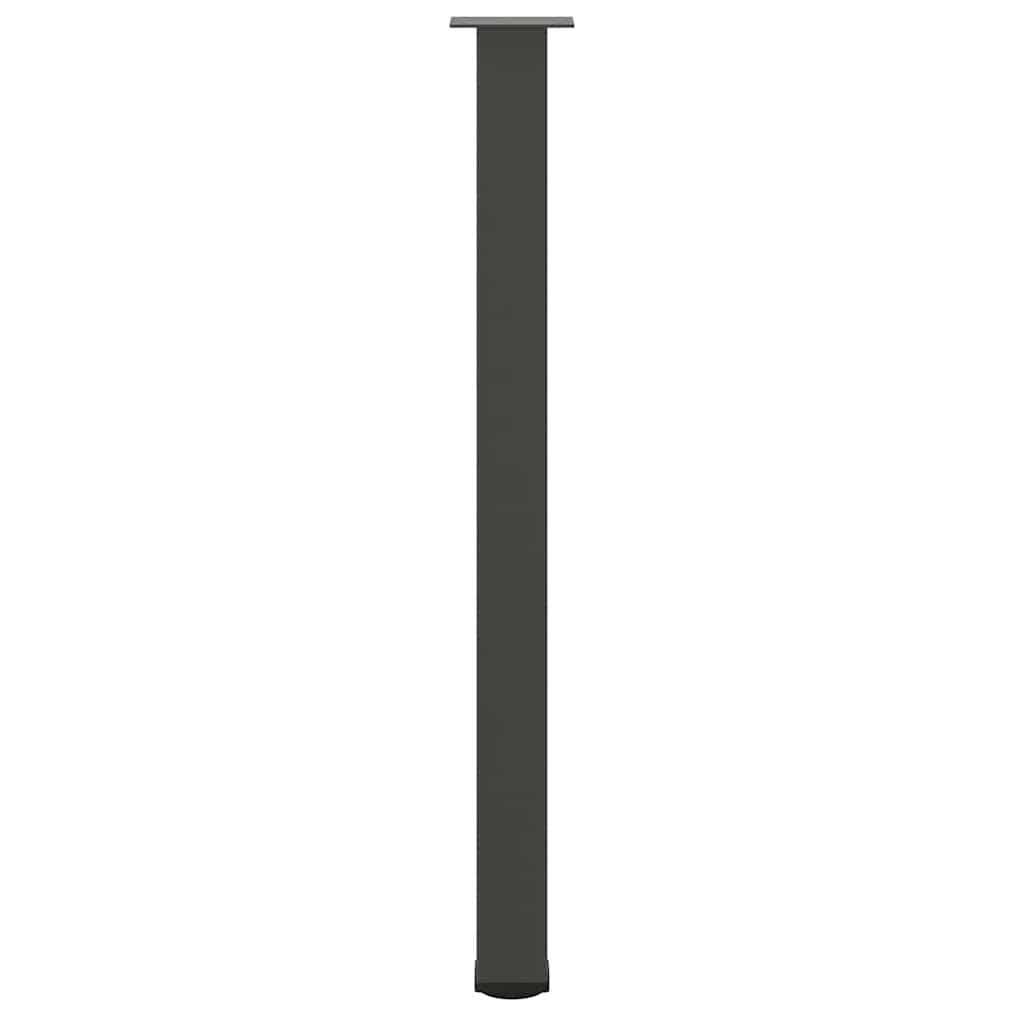 Bartischbeine 4 Stk. Schwarz 100-102 cm Stahl