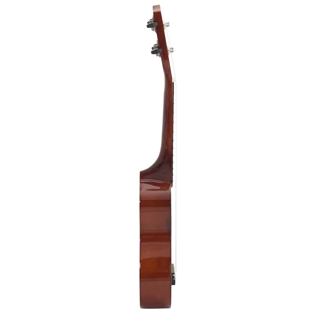 Sopran Ukulele Set für Kinder mit Tasche Dunkles Holz 21