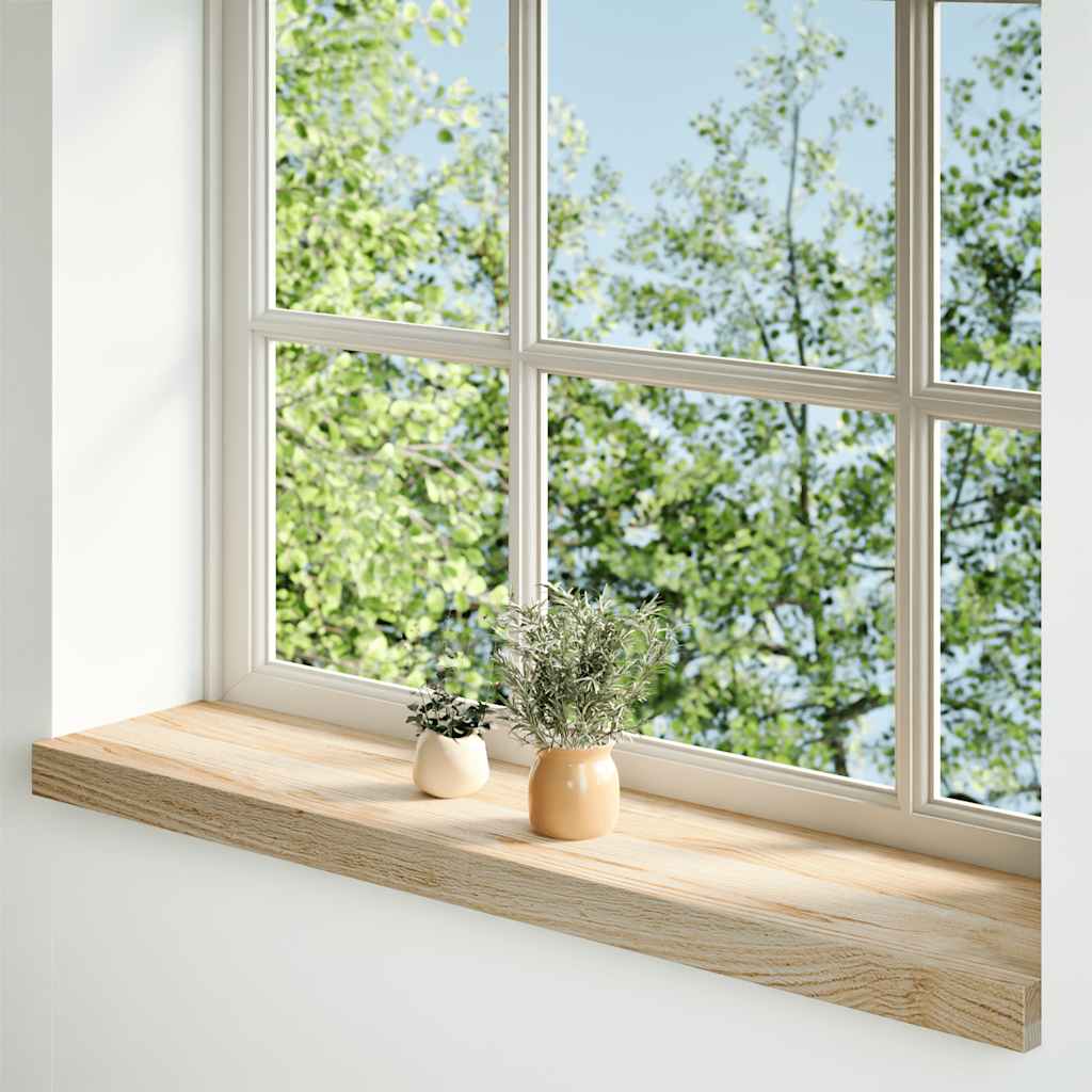 Fensterbänke 2 Stk. Unbehandelt 160x25x2 cm Massivholz Eiche