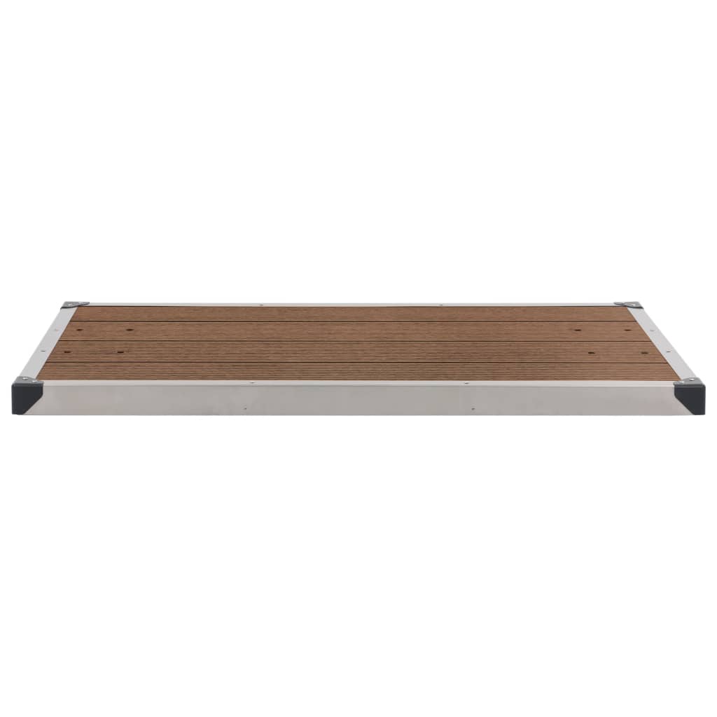 Gartendusche mit Grauer Bodenplatte 220 cm Aluminium