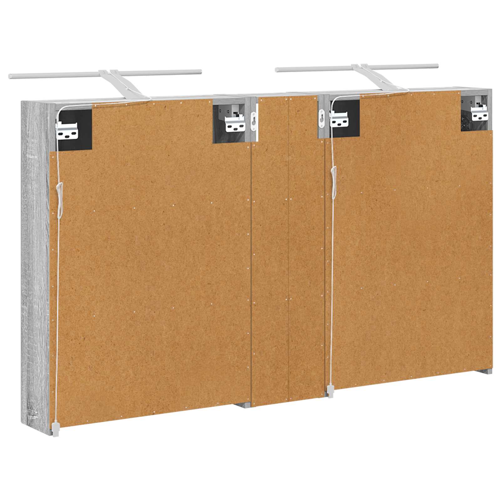 Badezimmerschrank-Set 3 pcs 80 x 10,5 x 50 cm Holzwerkstoff