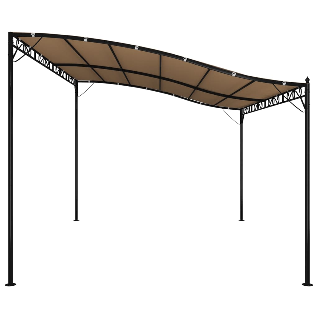 Markise Creme 4x3 m 180 g/m² Stoff und Stahl