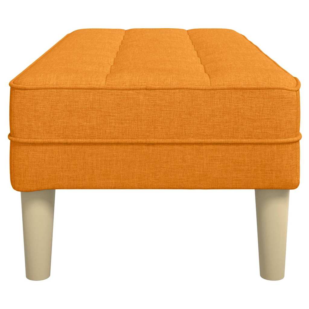 Bank mit Kissen Hellgrau 113 x 57 x 39 cm Stoff