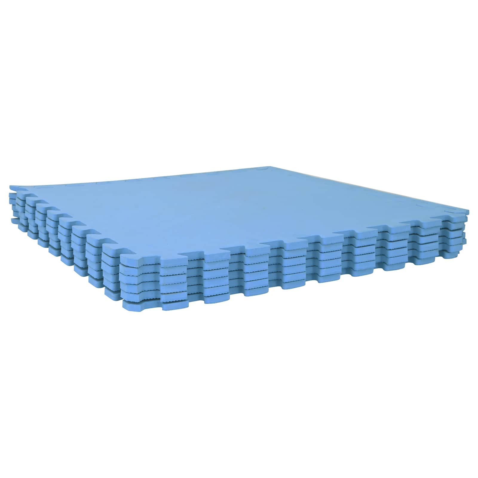 Pool Bodenteppich 6 pcs Schwarz 2,16 ㎡ EVA-Schaum