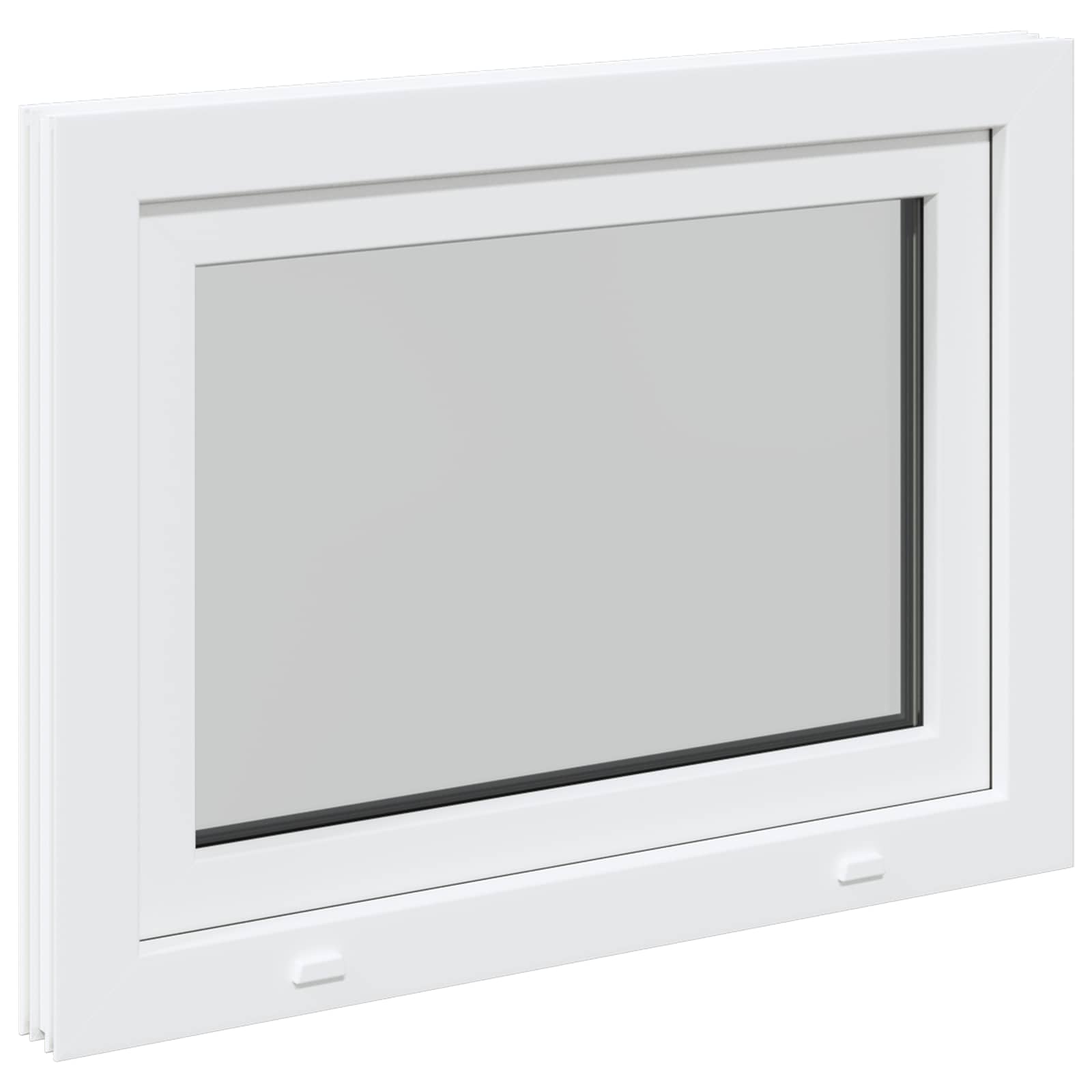 Kellerfenster RISOR 50 x 50 cm PVC und Glas Weiß
