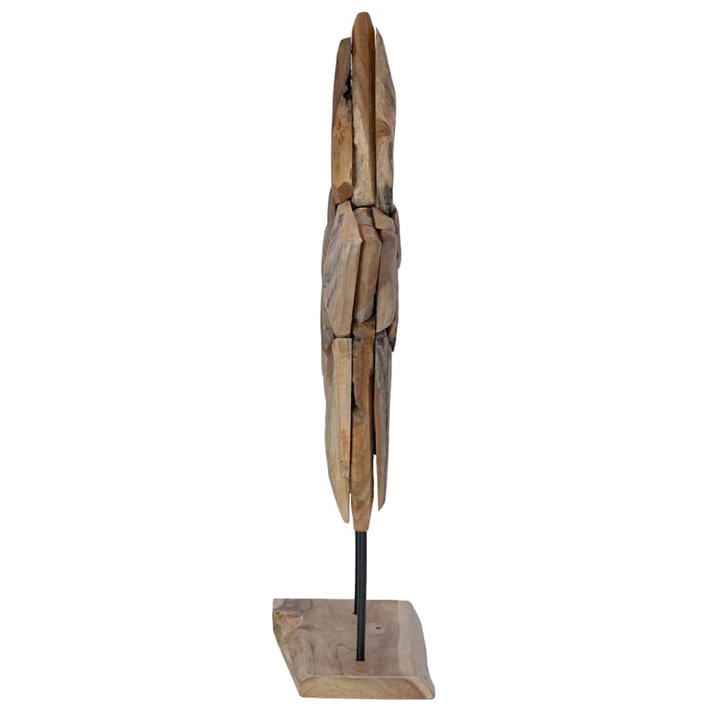 Weihnachtsstern Braun 31 x 15 x 46 cm Massivholz Teak