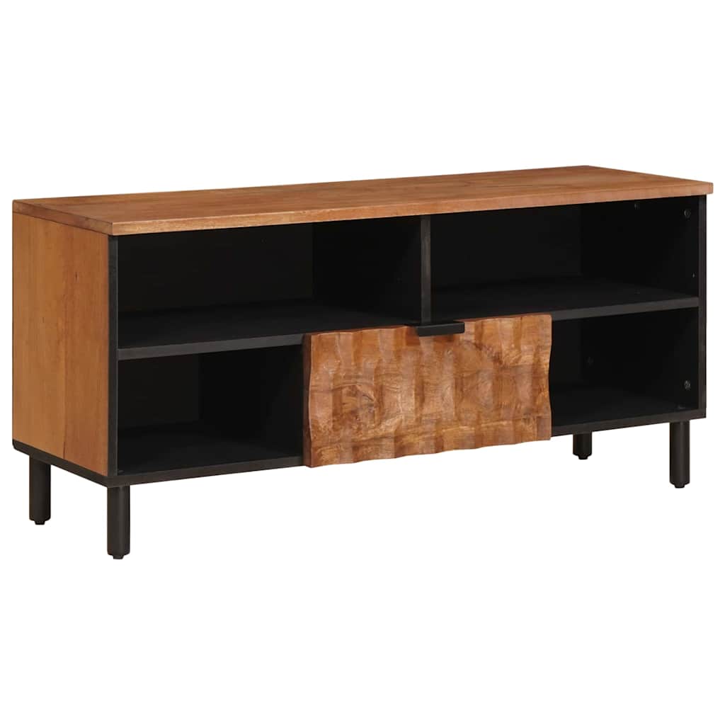 TV-Schränk Weiße gewaschene Oberfläche 100 x 33 x 46 cm