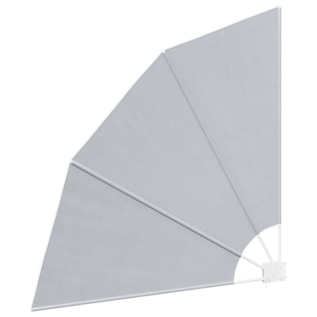 Faltbarer Balkonfächer Grau 210×210 cm
