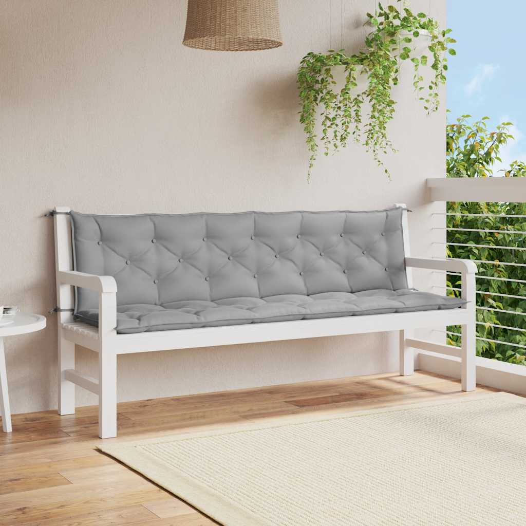 Gartenbank-Auflage Anthrazit 100x(50+50)x7 cm Oxford-Gewebe