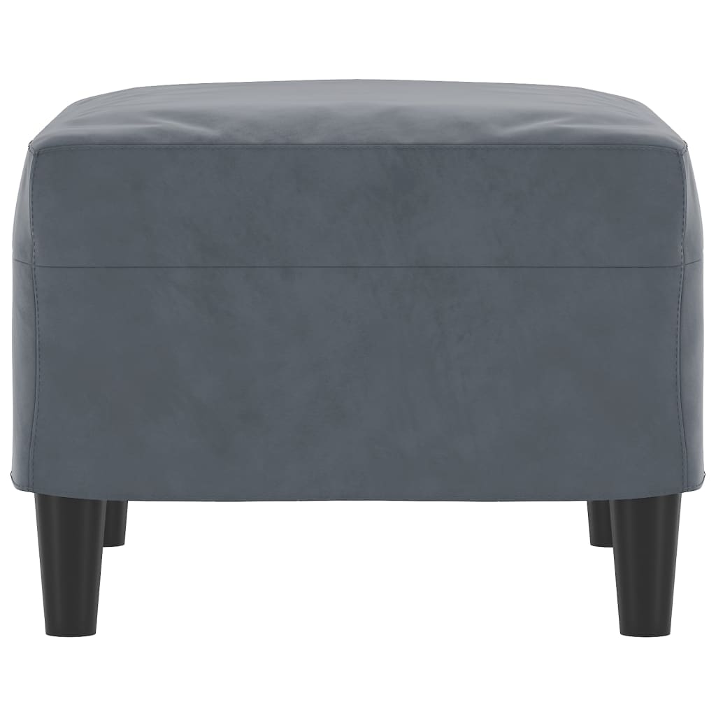 Fußhocker Hellgrau 60x50x41 cm Samt