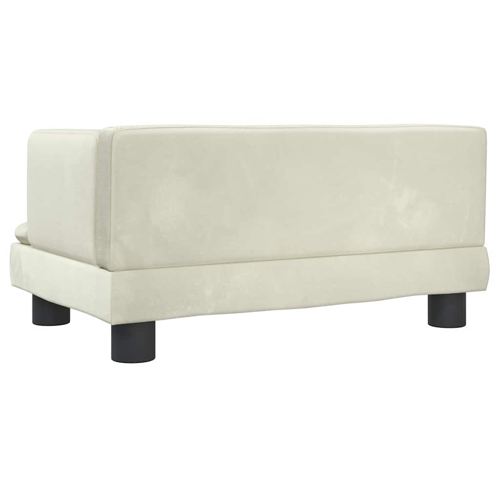 Hundebett Blau 80x45x30 cm Samt