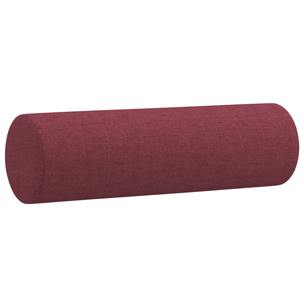 3-tlg. Sofagarnitur mit Kissen Taupe Stoff