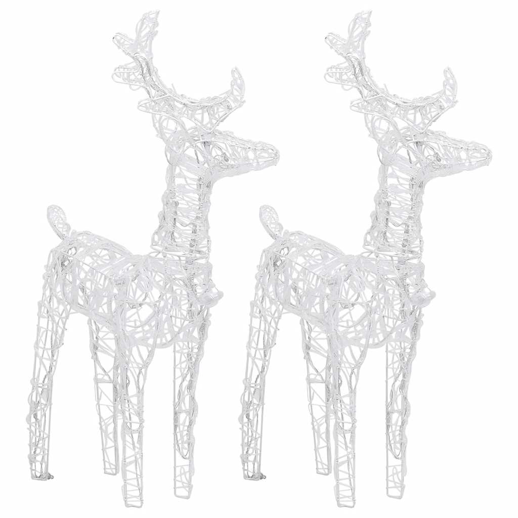LED-Rentiere 4 Stk. Blau 160 LEDs Acryl