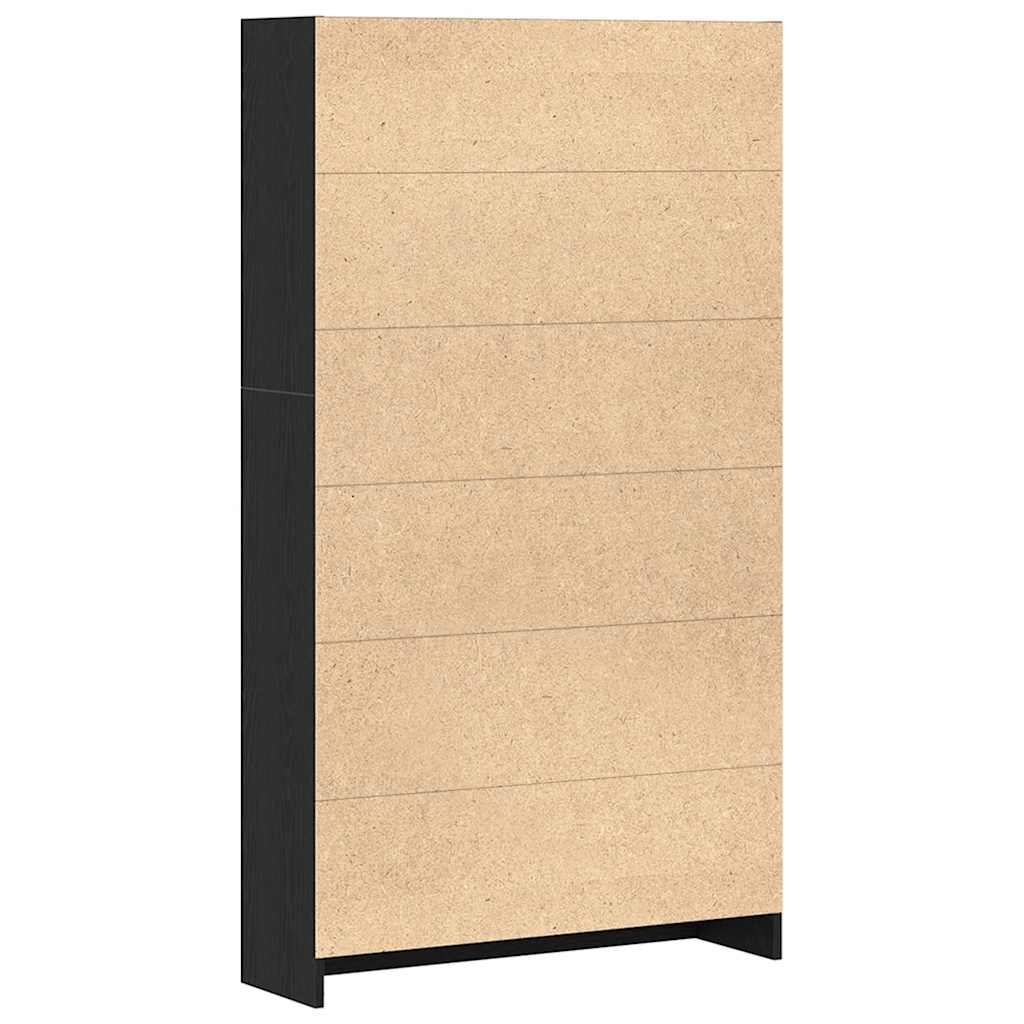 Bücherregal 3 Fächer Weiß 40x24x109 cm Holzwerkstoff