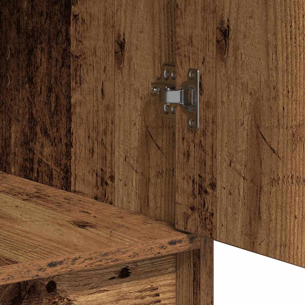 Schminktisch mit Spiegelbeleuchtung 3 pcs Weiß Holzwerkstoff