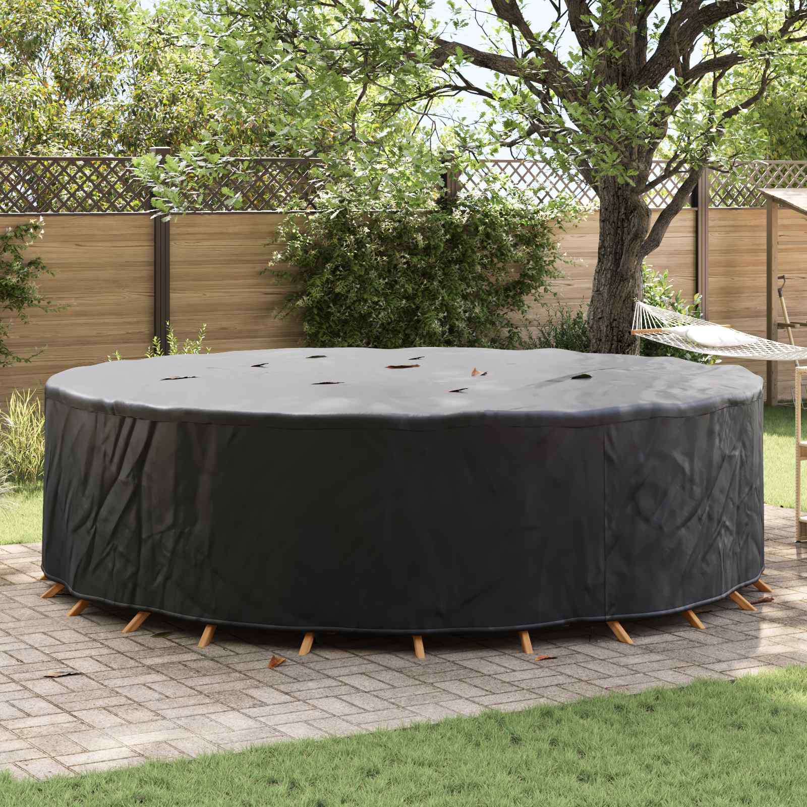 Möbelbezug Schwarz 102 x 102 x 71 cm 210D Oxford Stoff