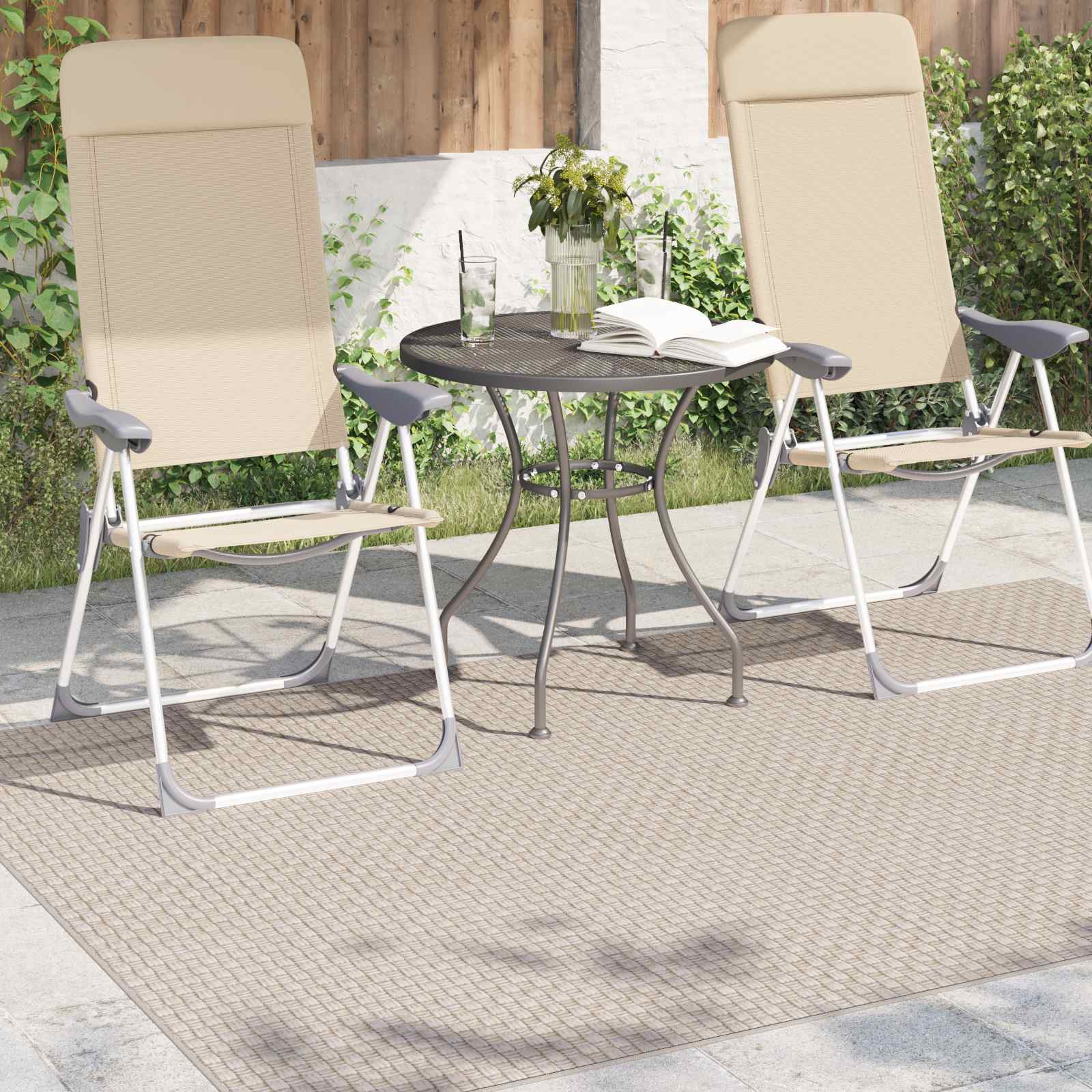 Bereichsteppiche Rechtwinklig FARO Creme 150 x 80 cm Polyester