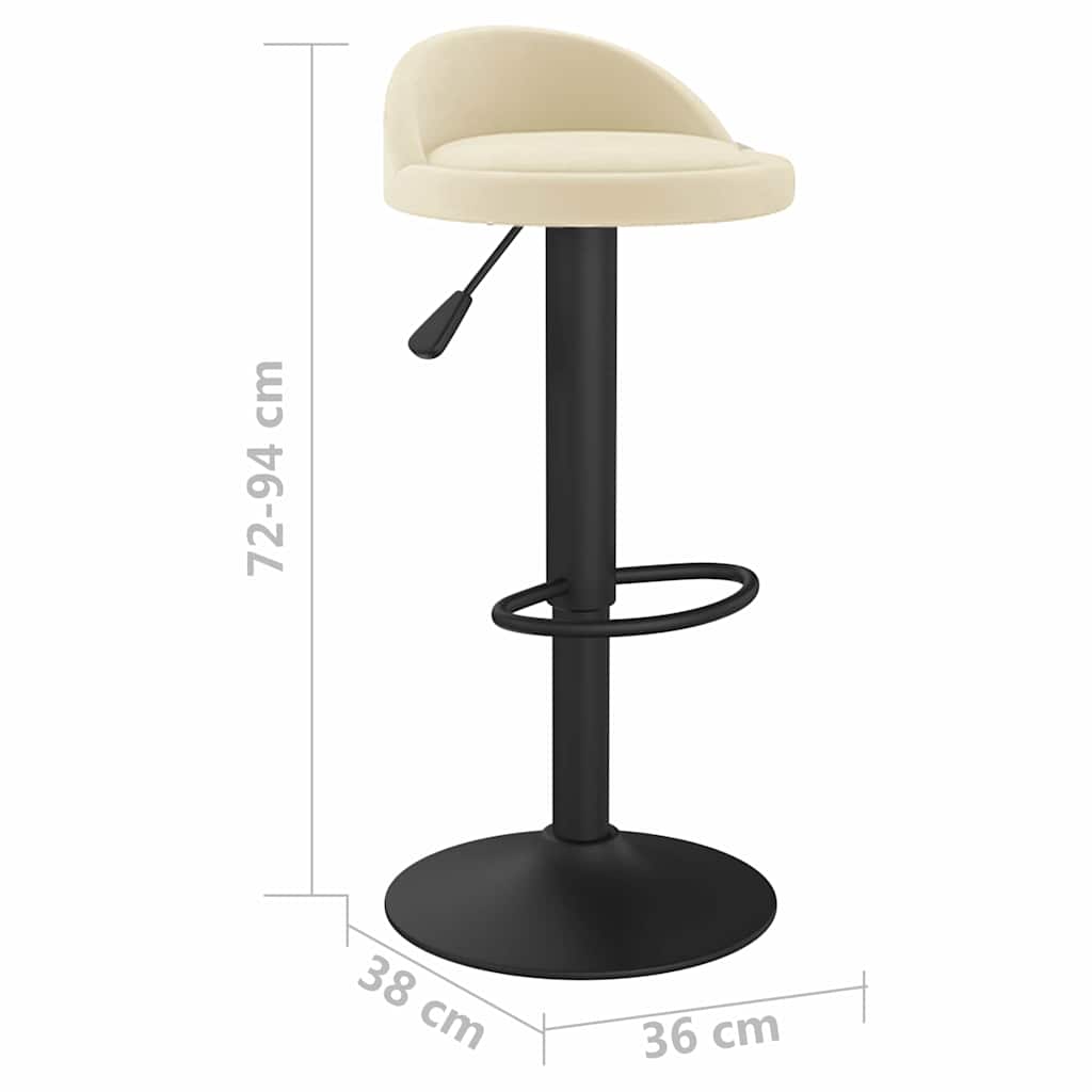 Barhocker Dunkelgrün Samt