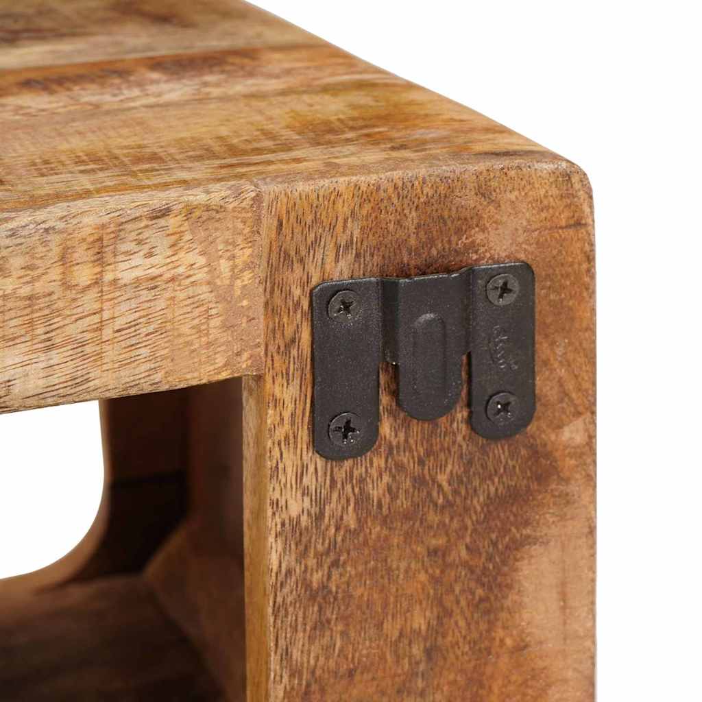 Nachttisch Braun 45 x 30 x 24 cm Massives upgecyceltes Holz