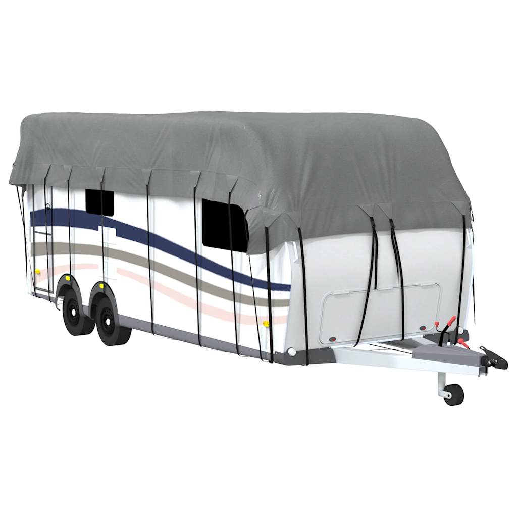 Dachplane für Wohnwagen Grau 500x300 cm Vliesstoff