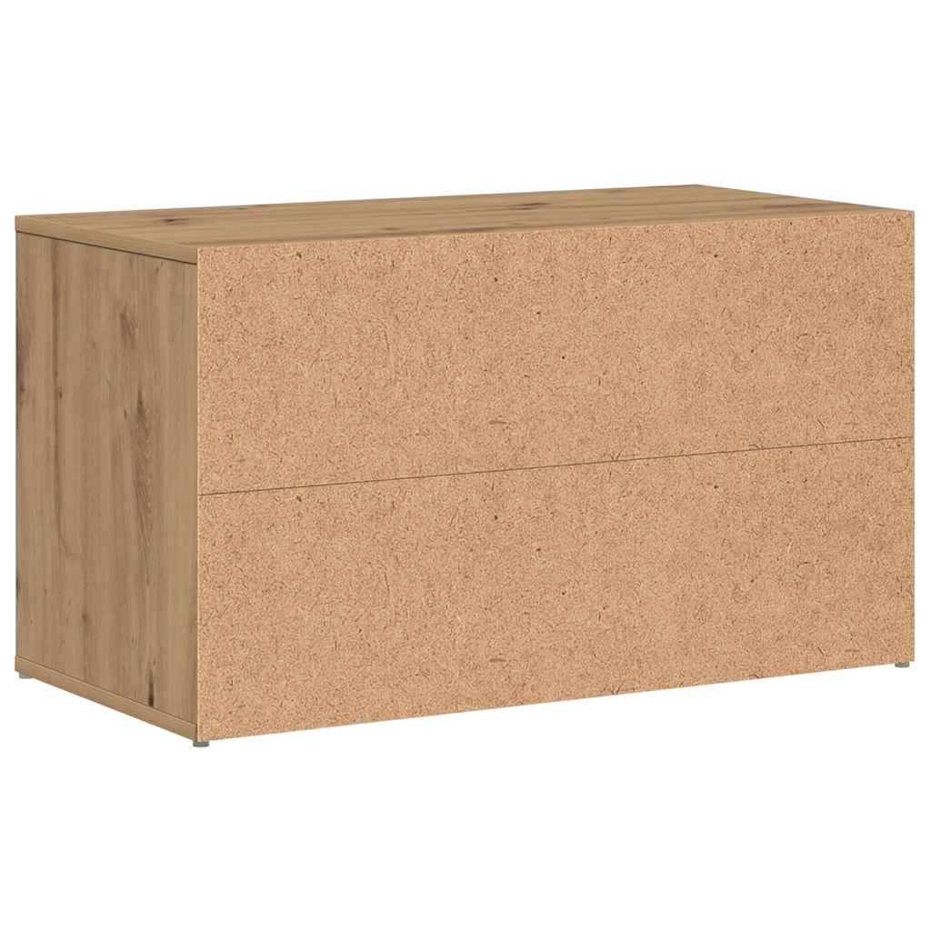 Flurbank 80x40x45 cm Weiß Holzwerkstoff