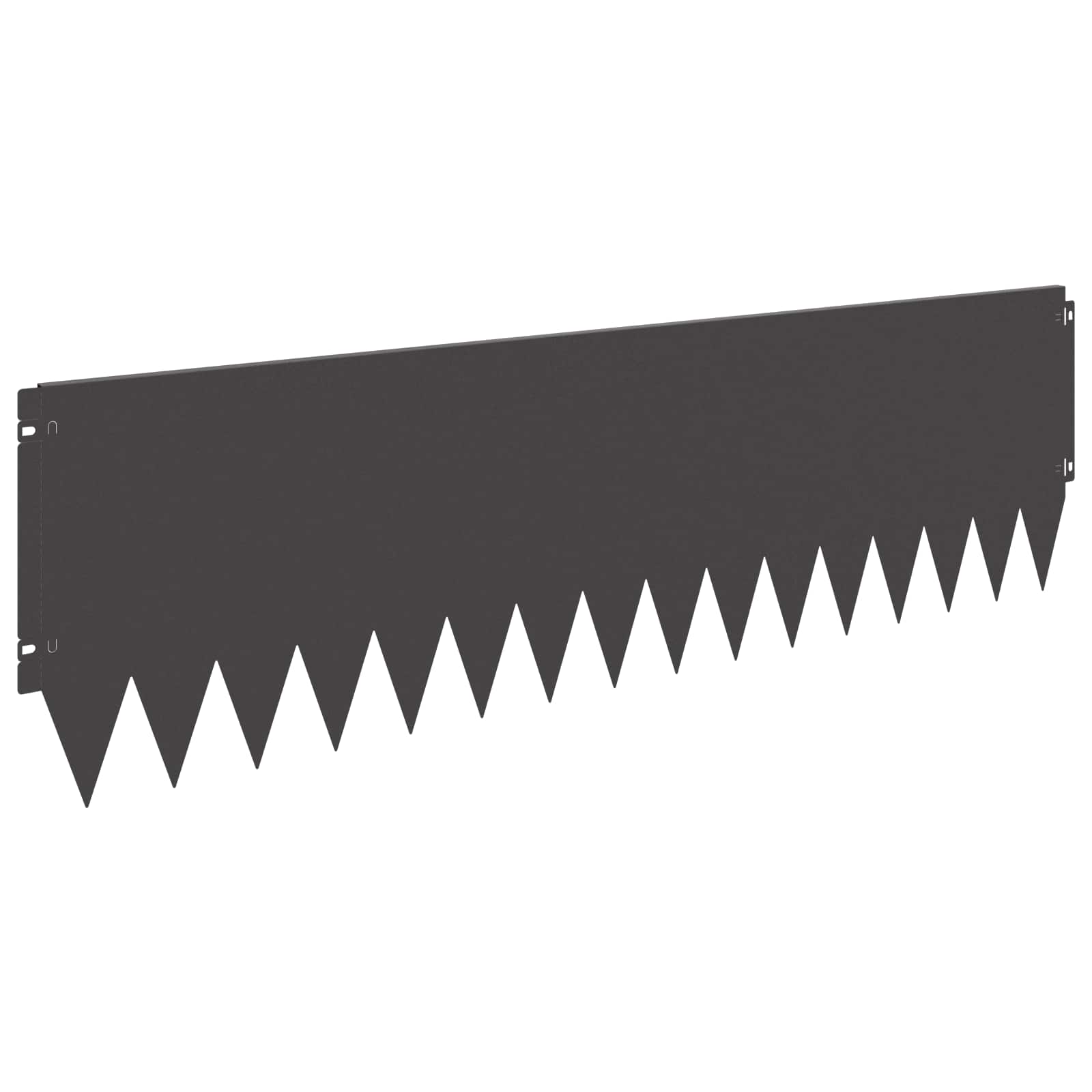 Raseneinfassung 10 pcs 103 x 10 cm Stahl Schwarz