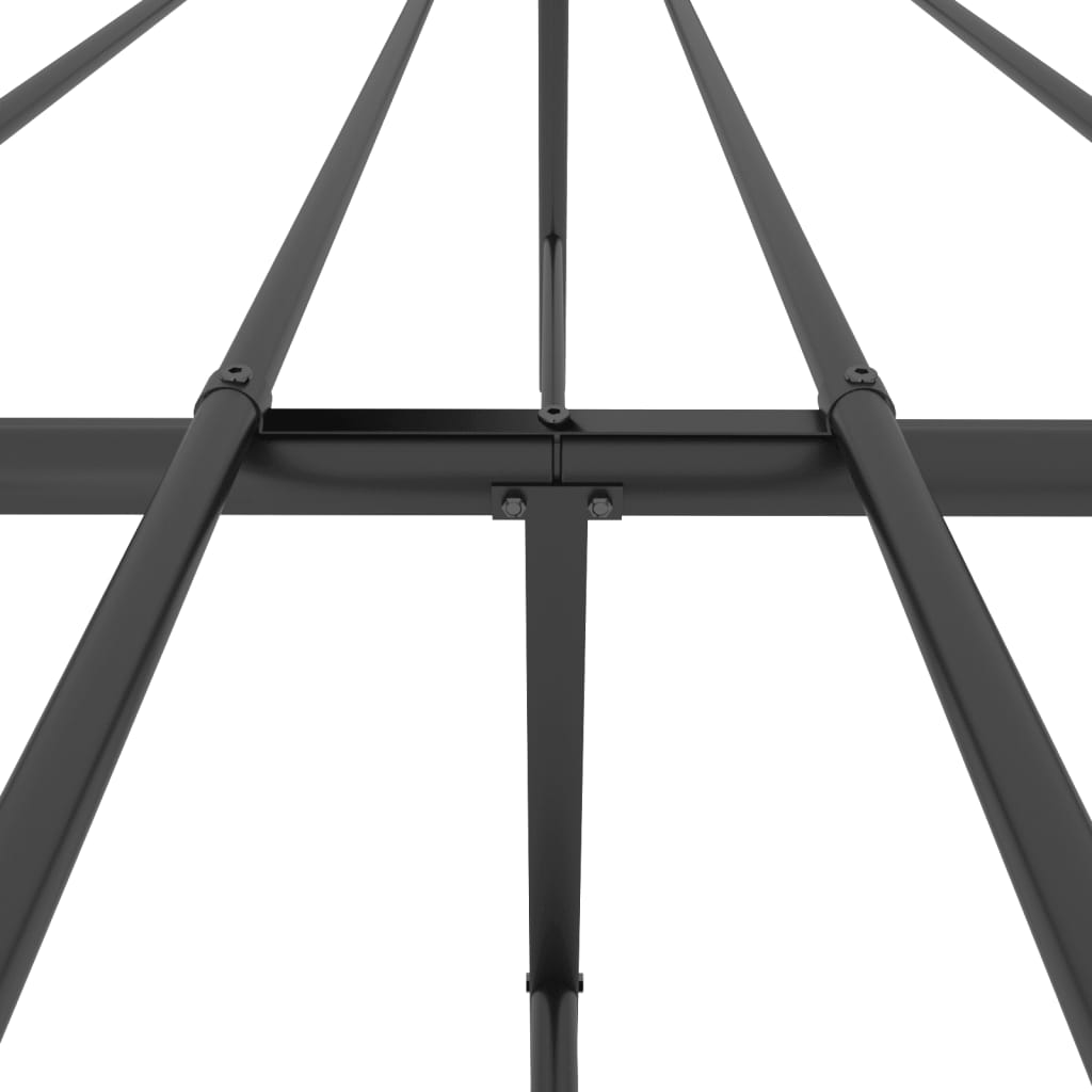 Bettgestell Metall Schwarz 75x190 cm
