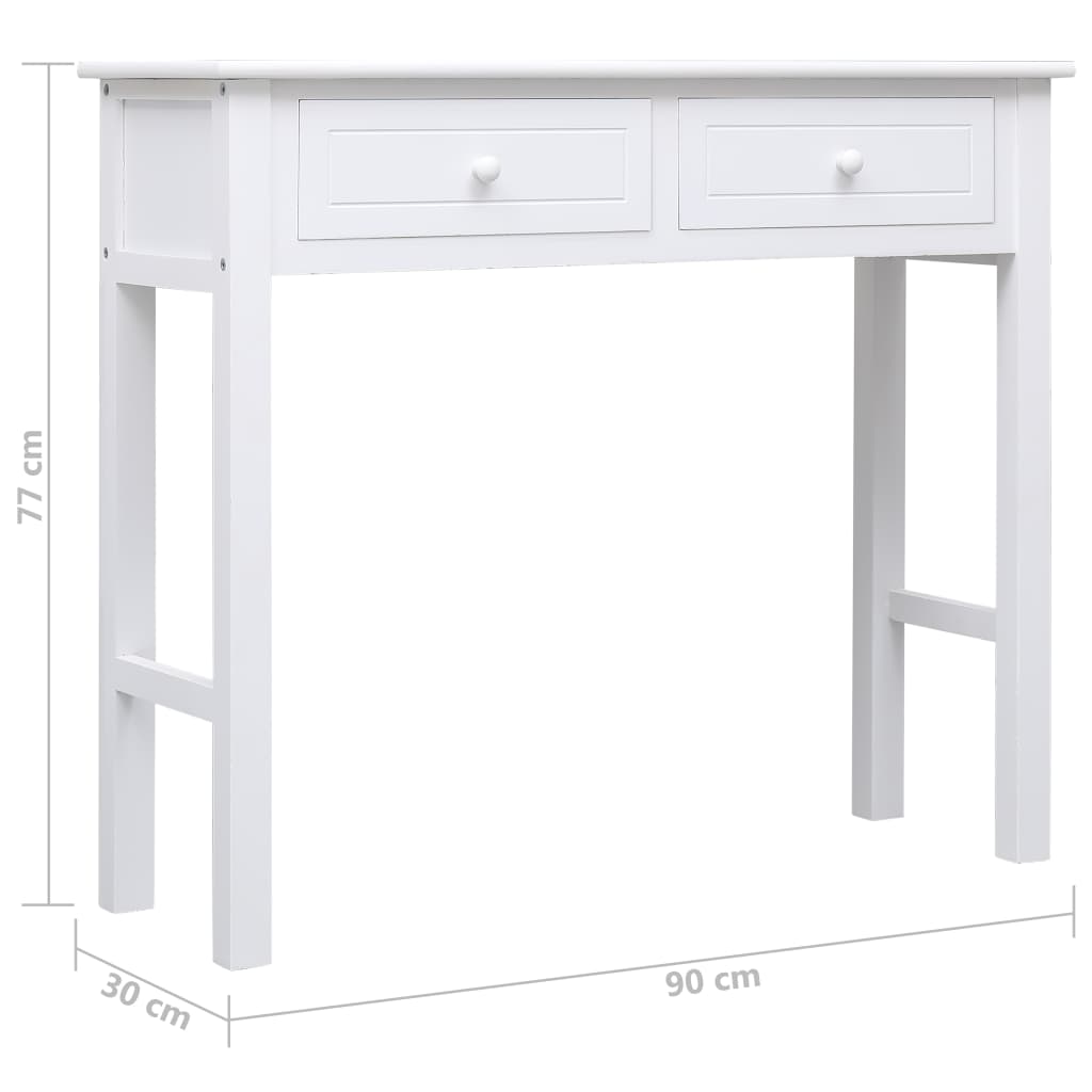 Konsolentisch Grau 90×30×77 cm Holz