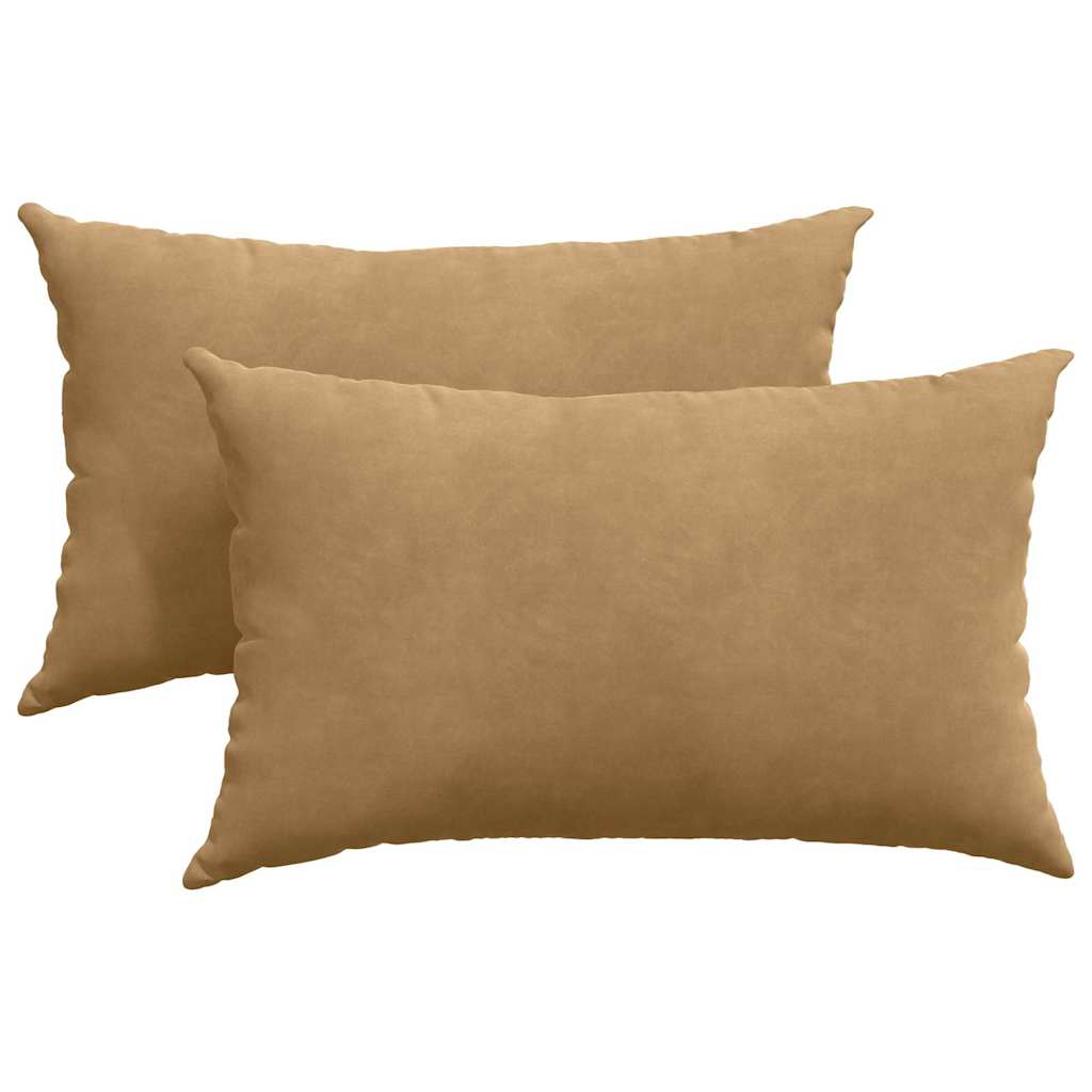 Sofakissen 2 Stück Blau 50 x 30 cm Cordstoff