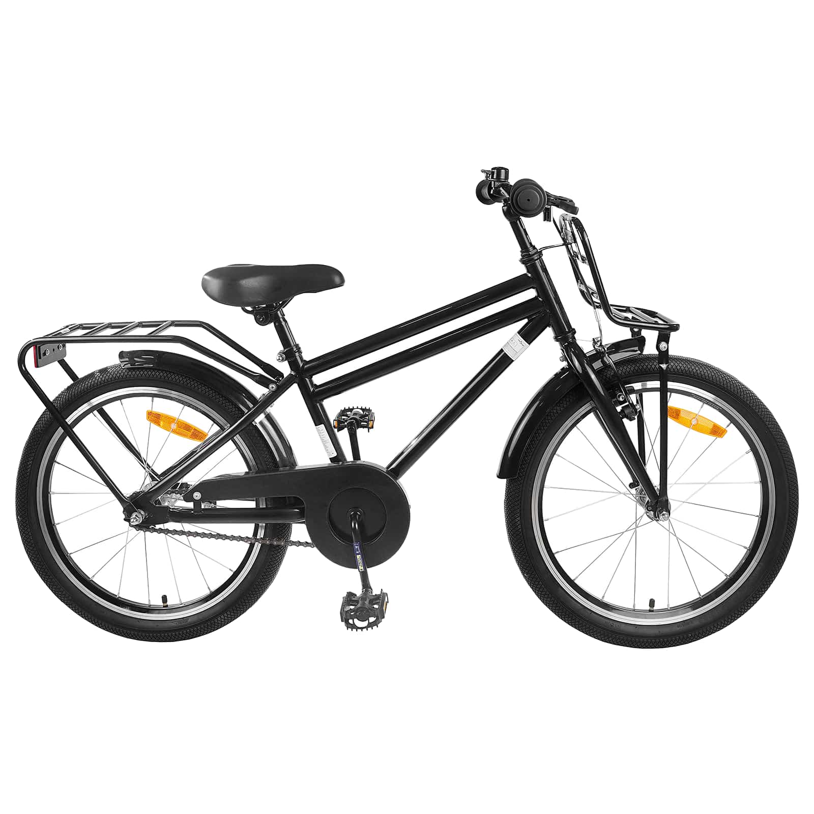 Kinderfahrrad 12 Zoll für 2-4 Jahre alt Schwarz