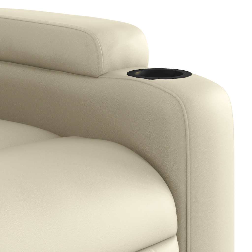 Massage-Relaxsessel, Kunstleder, Schwarz