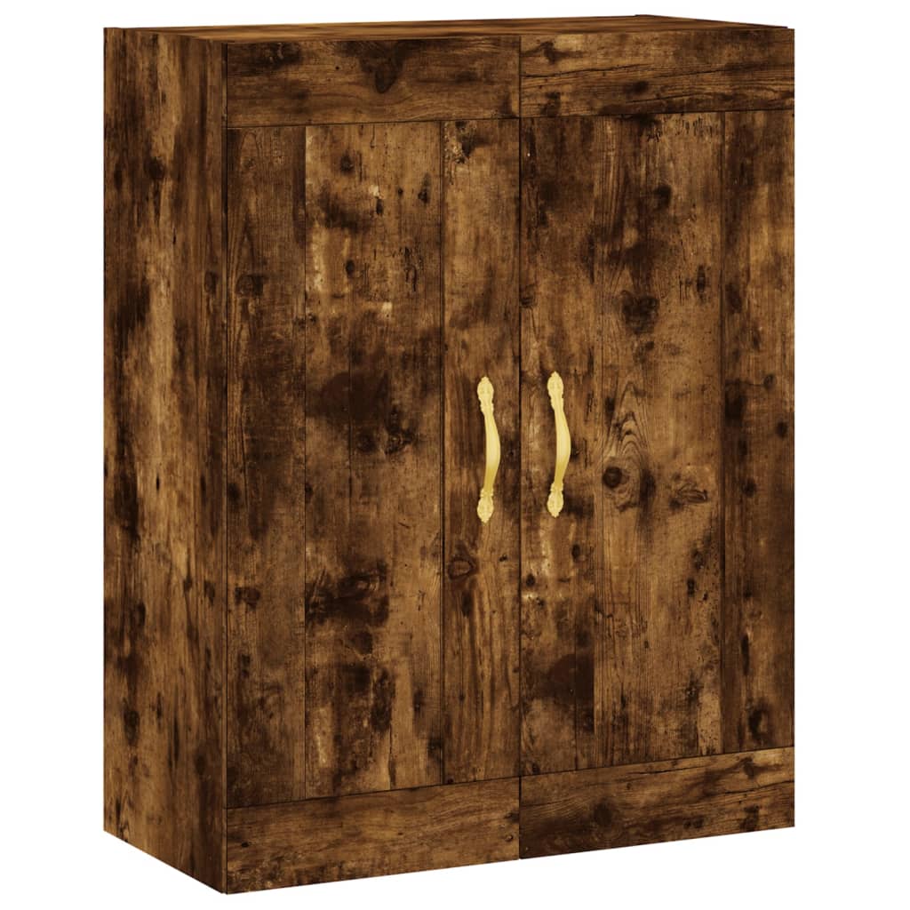 Highboard Betongrau 69,5x34x180 cm Holzwerkstoff