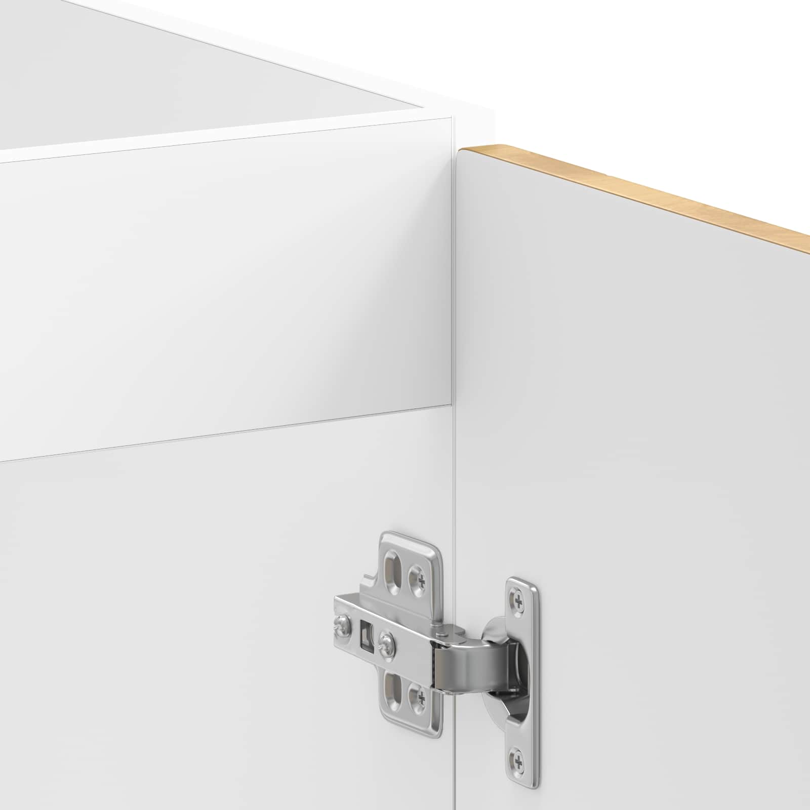 Waschbecken-Unterschrank mit Tür Lucca 2 pcs Weiß Holzwerkstoff