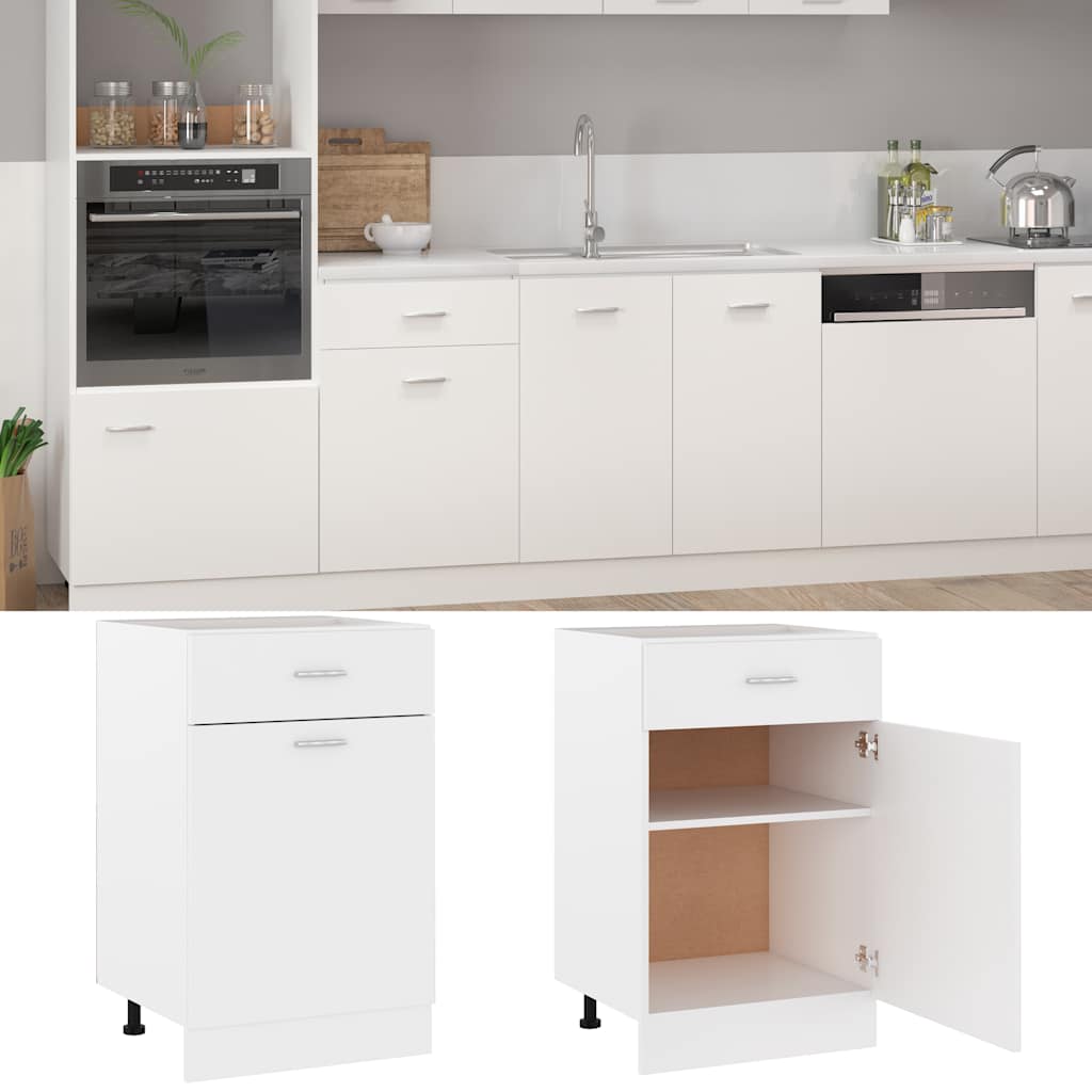 Unterschrank Lyon Weiß 60x46x81,5 cm Holzwerkstoff