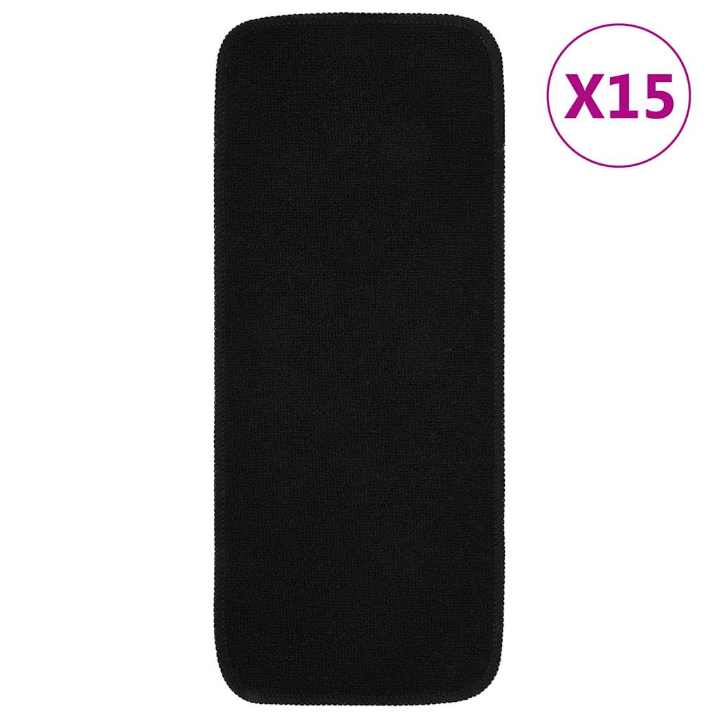 Antirutsch Stufenmatten 15 Stk. 60x25 cm Anthrazit Rechteckig