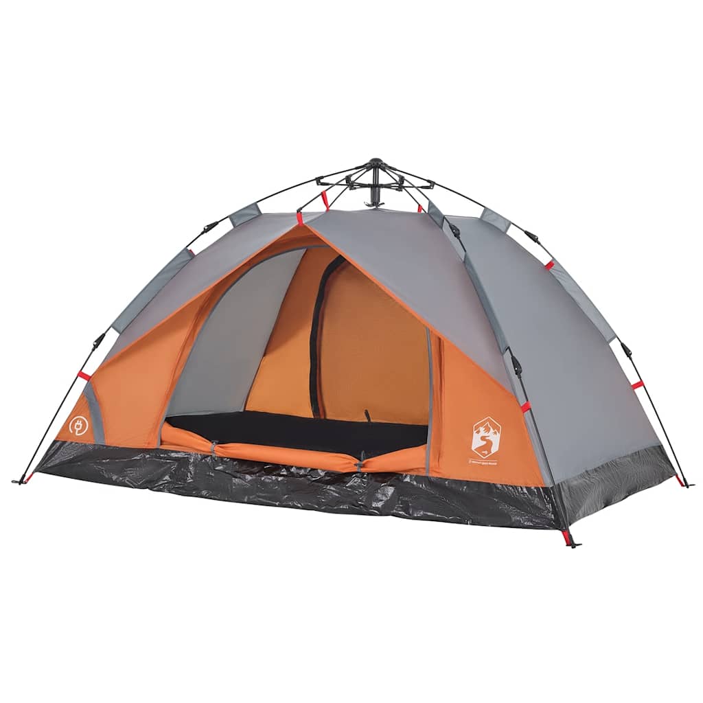 Kuppel-Campingzelt 2 Personen Grün Quick Release