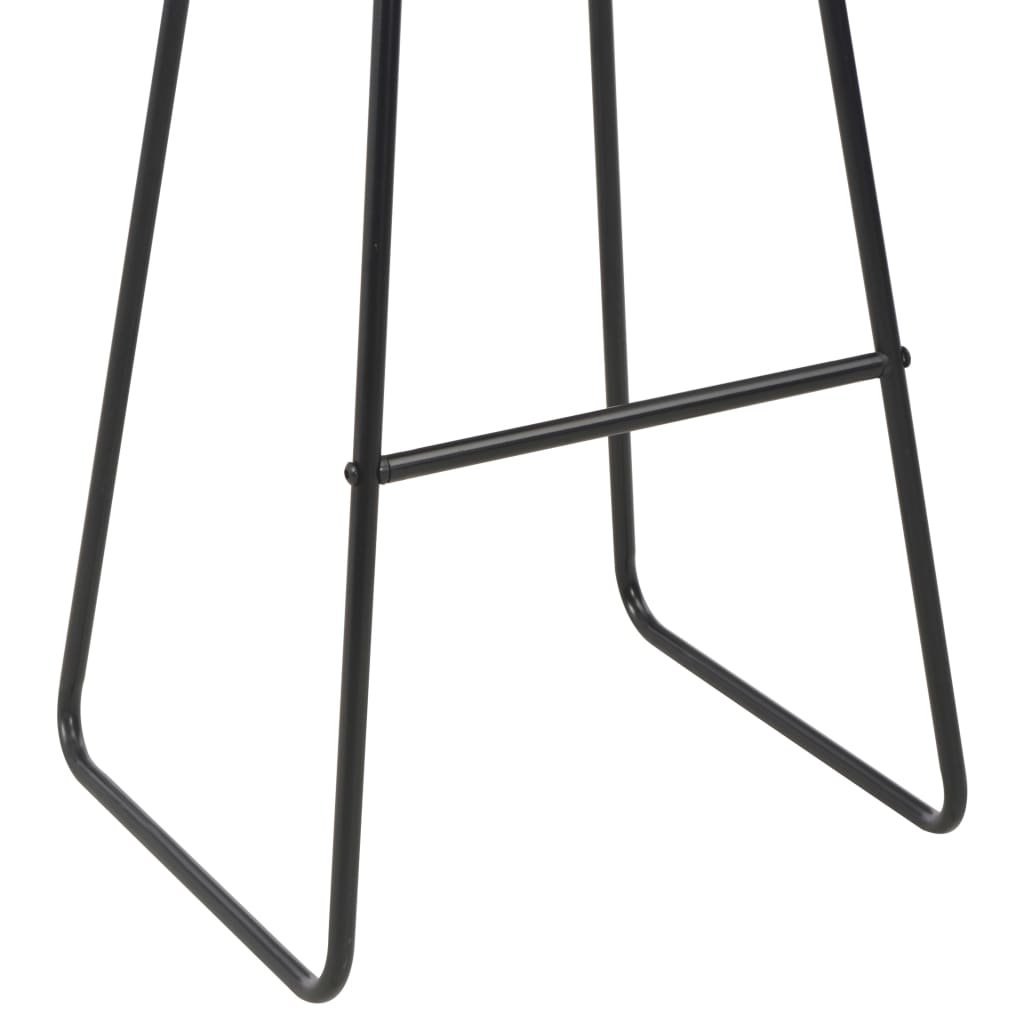 Barhocker 2 Stk. Schwarz Stahl