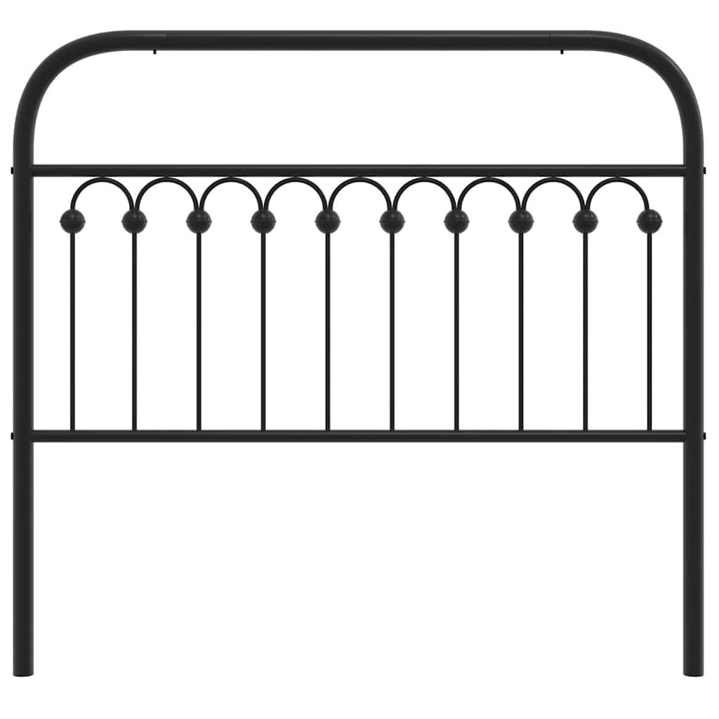 Ersatz-Kopfteil Metall Schwarz 75 cm