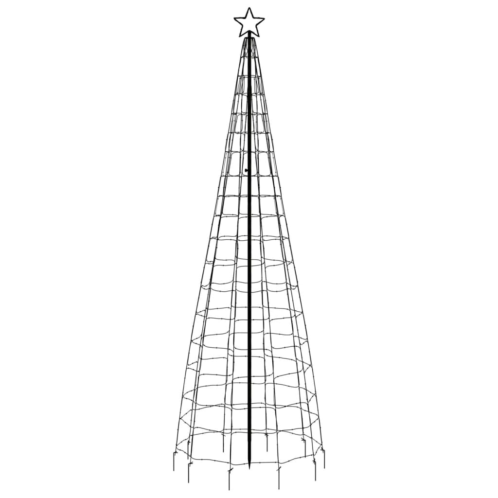 LED-Weihnachtsbaum mit Erdspießen 220 LEDs Warmweiß 180 cm