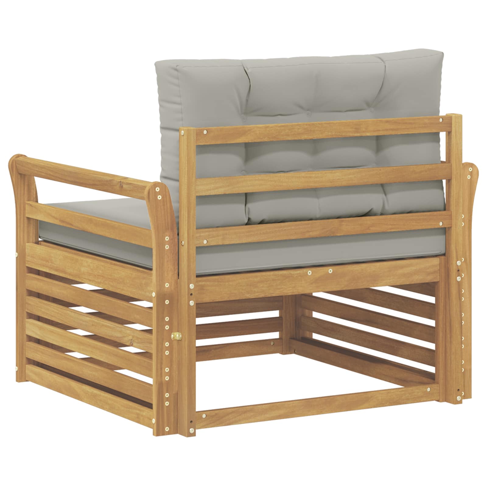 2 Stück Outdoor-Sofa Natur
