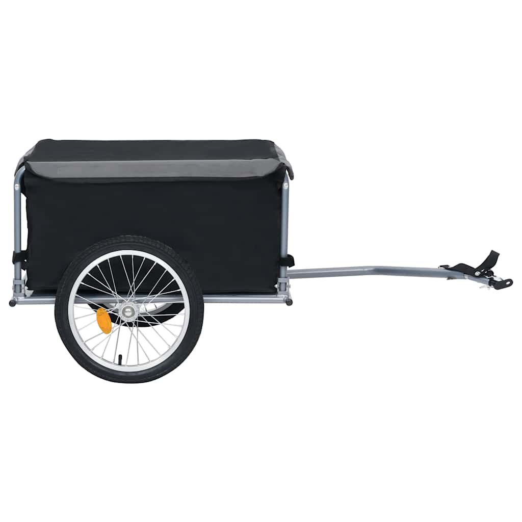 Fahrradanhänger Schwarz und Gelb 65 kg