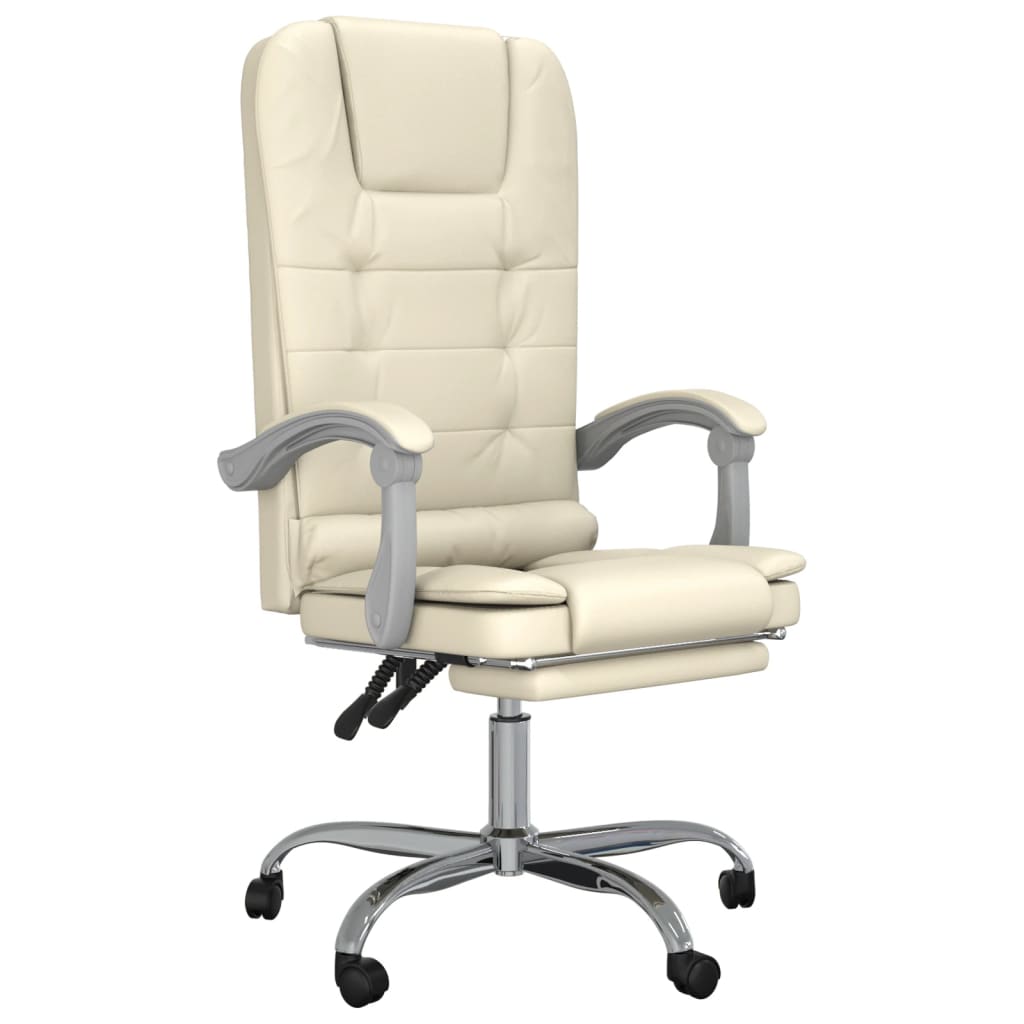 Bürostuhl mit Massagefunktion Schwarz Kunstleder