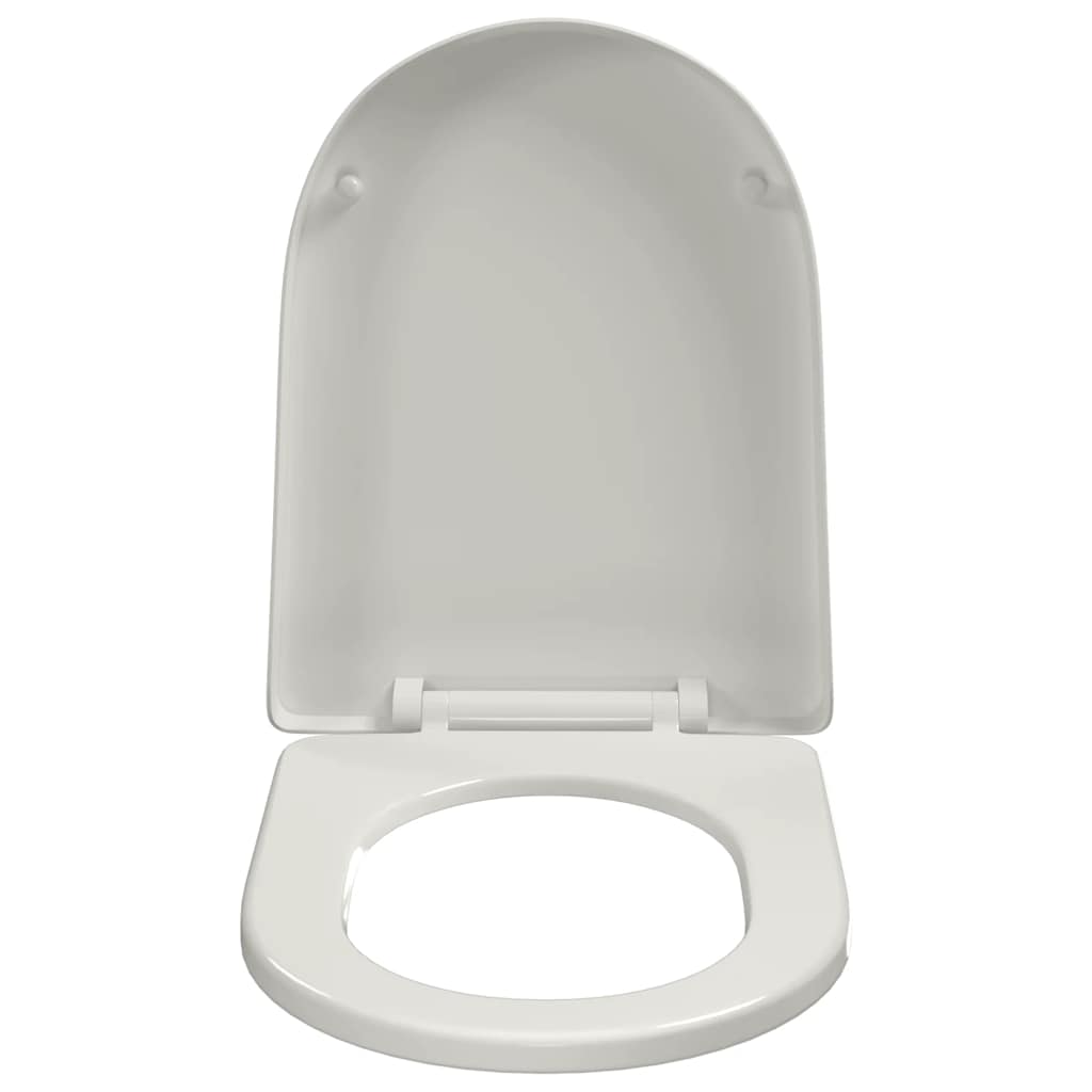 Toilettensitz mit Absenkautomatik Weiß Oval
