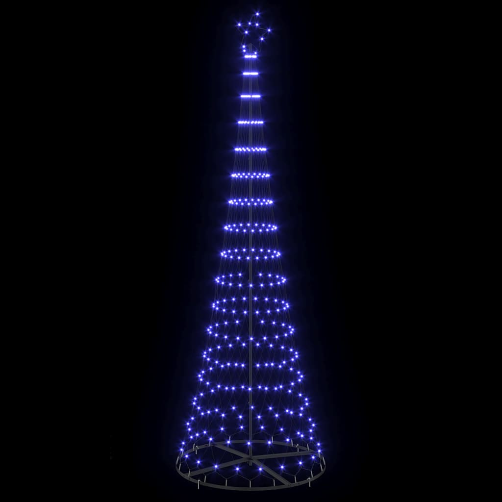 LED-Weihnachtsbaum mit 230 LEDs Mehrfarbig 184,5 cm Metall