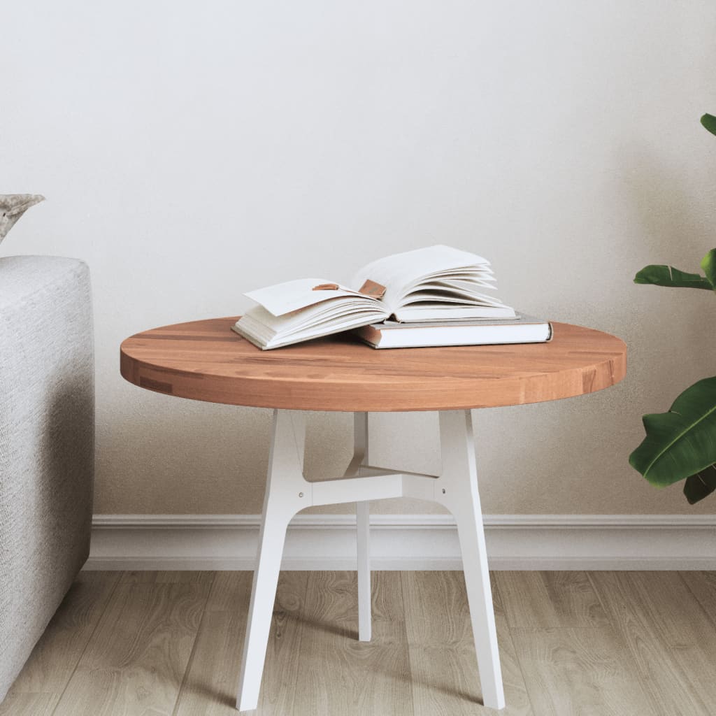 Tischplatte Ø30x1,5 cm Rund Massivholz Buche
